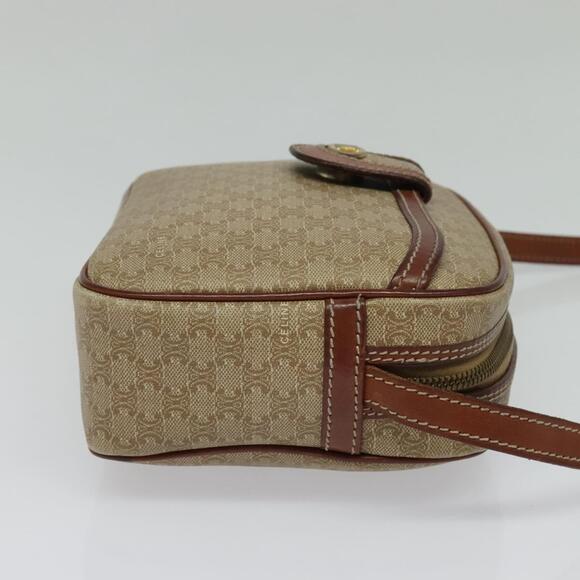 CELINE Macadam Canvas Shoulder Bag Beige - Picture 5 of 12